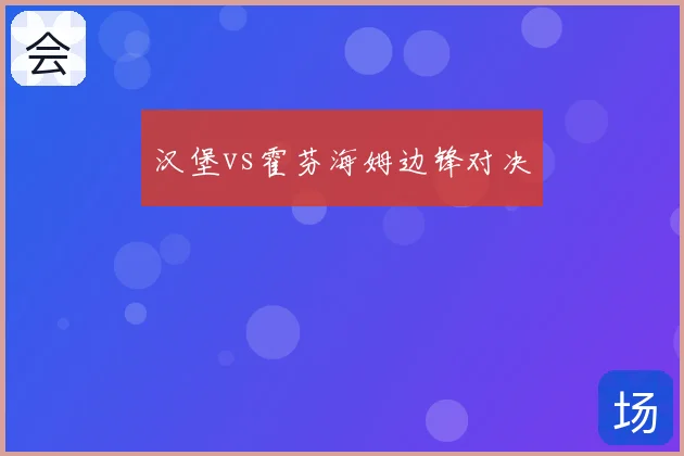 汉堡vs霍芬海姆边锋对决